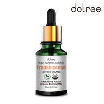 도트리 유기농 프랑킨센스 에센셜 오일 10ml 가습기 원액 수면 숙면 아로마 테라피 허브 오일, 단품