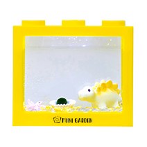 미니가든 LED 블럭어항 마리모 DIY 세트 마리모포함, 4. 공룡 친구(옐로), 3. 마리모L, 1. 자갈100g