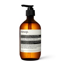 이솝 제라늄 리프 린스-프리 핸드 워시 500ml Aesop Geranium Leaf Rinse-Free Hand Wash, 1팩