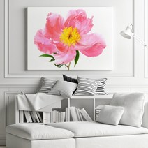 온화한 모란 No1 생동감 넘치는 모란 꽃 액자 20호, 직사각형(73x53cm)