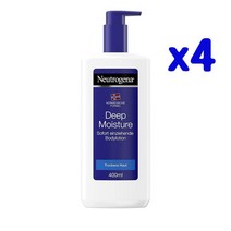 Neutrogena 딥 모이스춰 바디로션 건성용 400ml x4팩