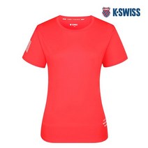 케이스위스 여성 인터락 라운드 반팔 티셔츠 4219TR258 RD