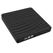 외부 드라이브 플러그 ROM 작성기 PC 데스크탑용 저소음 USB 3.0 usb, 14x14x1.7cm, 검은 색, 플라스틱