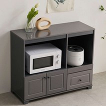 Sunshine 밥솥 선반 전자레인지 수납장 주방 씽크대 정리 서랍장 3컬러, 그레이