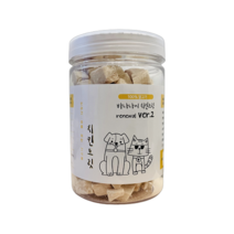 바나나시 동결건조 치킨트릿 80g 강아지 고양이 노즈워크 저염분 간식, 5개