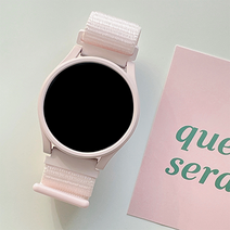 우먼스9999 갤럭시워치4/5 호환 가능 스포츠루프 스트랩 + 케이스 세트 20 40 42 44 46 mm, 스포츠루프(펄핑크) 20mm, 18번, 하드프레임 케이스(핑크) 40mm