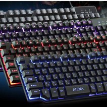 PC방키보드 롤키보드 LED 배그 게임키보드