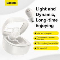 Baseus-Bowie WM02 TWS 이어폰 소음 차단 게이밍 헤드폰 무선 블루투스 5.3 긴 배터리 수명 신제품, 04. black