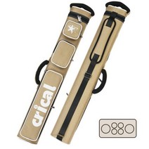 당구가방 당구큐가방 2023 크리컬 큐 케이스 가방 2 개 버트 4 샤프트 하드 2x4 풀 86cm 옥스포드 천 당구 스틱 운반 액세서리, 6개의 구멍