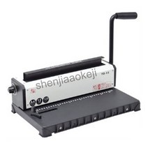 제본기 바인더 바인딩A4 크기 철 바인딩 기계 TD-13 사무실 책 책상 폴더 34 구멍 코일 수동 puch 12 시트, 한개옵션0