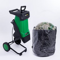 2400W 나무가지파쇄기 잔가지 낙엽 분쇄기 절단기, 슈레더(10m 연장 코드), 슈레더 10m 연장 코드