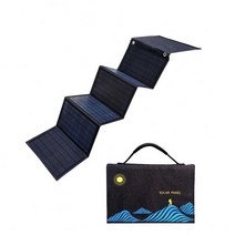 휴대용 캠핑용 태양광 솔라 패널 발전기 충전 판넬, 28W4 접이식 SUNPOWER 통합 패키지