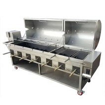 바비큐그릴 대형 펜션 상업용 펜션 전기통닭구이 기계, 3구 무연 양다리 오븐