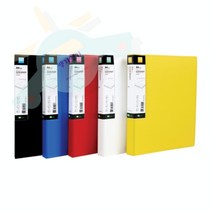 J.ROM 투톤 클리어 바인더 A4 60매 보험증권화일, 흑색(403291)