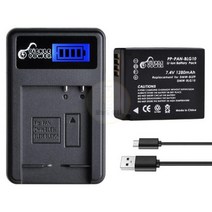 카메라 배터리 DMW-BLG10 DMW-BLE9 및 듀얼 충전기 파나소닉 루믹스 GF5 GF6 GX7 GX9 LX100 GX80 GX85 BLG10 BLG10e 용 1280mAh, 04 Charger and 1Battery