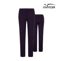 팬텀 골프 fantom여성 지퍼 포켓 솔리드 기모 팬츠 F22184PT361_VO, 67, VO