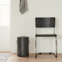 한샘(생활) (한샘) 심플빈티지 페달휴지통(12L)_매트블랙, 단품없음, 없음