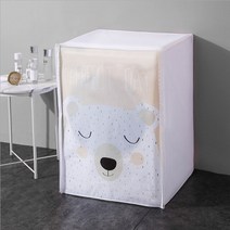 먼지 방지 건조기 커버 드럼세탁기 덮개 썬 스크린 드럼 세탁기 방수 방진 세탁 보호, 05, [05] Bear