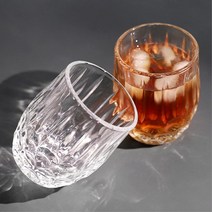 온더락 위스키 글라스 2개 잔 하이볼 언더락 홈술 산토리니 가쿠빈 언더락잔 홈바 집들이선물 칵테일잔, 럭스 S-4 드롭 글라스 300ml