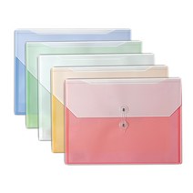 문화산업더블포켓 봉투홀더 가로형F595-7(10매입), 백색