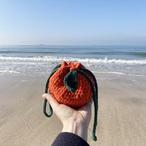 핸드메이드 과일 뜨개 파우치