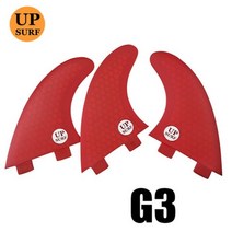 서핑보드 Upsurf 로고 더블 탭 핀 S/M/L/UK2.1 서핑 보드 허니컴 유리 섬유 Quilhas Fins, [21] G3 3pcs