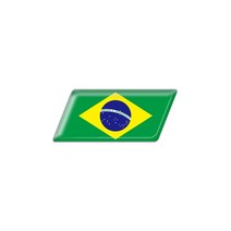 슈퍼커브 스티커 오토바이 자동차 스타일링3D 알루미늄 국기 배지 자동차 바디 트렁크 장식 펜더 스티커, 04 Brazil