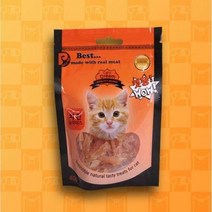 닭가슴살 져키 트릿 스틱 건식 펫푸드 애동간식 조공 고양이 간식 40g x 4개묶음, 상세페이지 참조