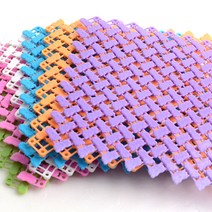 칼라 플라스틱 논슬립매트 욕실 베란다 변형가능 공구필요없이 설치가능 퍼즐 조립식 다용도, 화이트