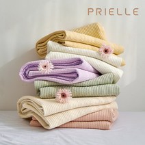 쁘리엘르 코튼캔디 피그먼트 아사 워싱 순면 이불겸패드 고정밴드 침대패드, 퓨어베이지