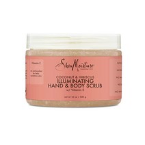 Shea Moisture Sheamoisture 칙칙한 스킨용 일루미네이팅 핸드 앤 바디 스크럽 코코넛 히비스커스 프리 스킨 케어 355 ml(12 온스), Coconut-Hibiscus