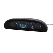 HUD EANOP-GH200 12V GPS HUD 헤드 업 디스플레이 자동차 속도계 경사계 피치 포함 전압 나침반 고도 시, 01 Black