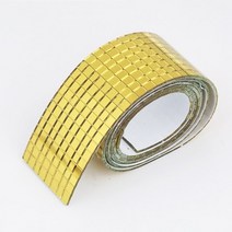 조각 유리 타일 자체 접착 은색금색 유리 사각형 거울 손 공예에 대 한, 금-5x5그리드, 4cmx3미터