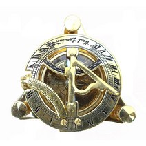 Maritime 수집용 선다이얼 나침반 빈티지 내비게이션 나침반 샤이니 브라스