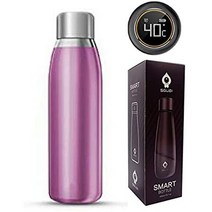 일본직발송 4. SGUAI 물병 스마트보틀 G3 500ml 보온 보냉 온도표시 직만 알람 조유용 출산축하 분유 (로, One Size_로즈골드, One Size_로즈골드