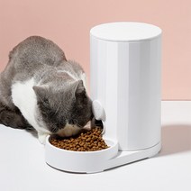 펫츠타운 아테네 반자동 급식기 강아지 고양이 사료 식기 그릇, 1개