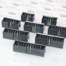 [파츠키츠] DC3 2.54mm 2열 박스헤더 스트레이트 6P 10P 12P 14P 16P 18P 20P, DC3-2.54-08ST (8핀)