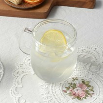 에레스 라인 뚜껑 내열 유리 머그컵 500ml, 투명, 1개