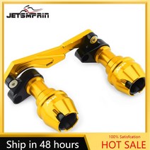 호환 야마하 xmax 300 250 오토바이 리어 포크 휠 폴 액슬 머플러 파이프 프레임 보호 프레임 슬라이더 충돌 방지 액세서리, 티탄