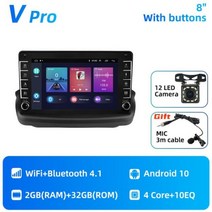 네비게이션 내비게이션 안드로이드 올인원 현대 로헨스 쿠페 자동차 라디오 멀티미디어 비디오 플레이어 카플레이 자동 스테레오 2Din, V Pro-MIC CAM