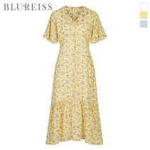 [블루레이스] V넥날개소매나염원피스_BKM1OP3741