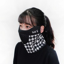 수이골프 방한 겨울 마스크 넥워머 골프 스포츠 스키 조깅 등산 라이딩 바이크 낚시, 방한마스크_다이아몬드, B형(귀가림X), L