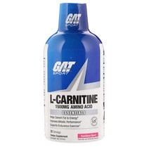 GAT Sport 액상 엘 카르니틴 473ml 레인보우 버스트 L-Carnitine Amino Acid Rainbow Burst 1 500 mg 16 oz (473 ml), 1개