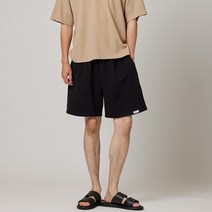 남녀공용 베이직 쭈리 블랙 밴딩 반바지