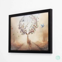 두꺼비집 그림액자 40X30CM 사슴 차단기 액자 오피스 그림