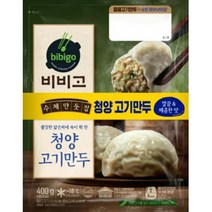 CJ더마켓 만두 냉동 식품 간편 탑티어 비비고 청양고기만두 김치 고기 야채 군만두 400G 2개, 24세트