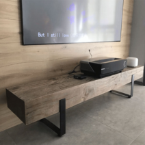 북유럽 원목 벤치 백화점 휴식 대기 의자 아트 벤치 물고기 뼈대 벤치, 160x30x40