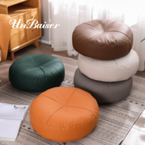UNBAISER 두꺼운 다다미 원형 인조 가죽방석 좌식 바닥방석 30cm 40cm 50cm 1124NJ305