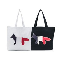 MAISON KITSUNE 명품22SS 메종키츠네 트리컬러 폭스 토트백 에코백 2COLOR AU05101WW0007