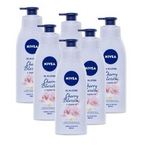 니베아 오일 인 로션 체리 블라썸 바디로션 400ml Nivea Oil in Lotion Cherry Blossom Body Lotionl, 6개